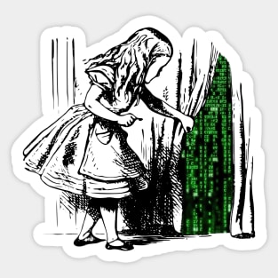 Alice in the Matrix Sticker